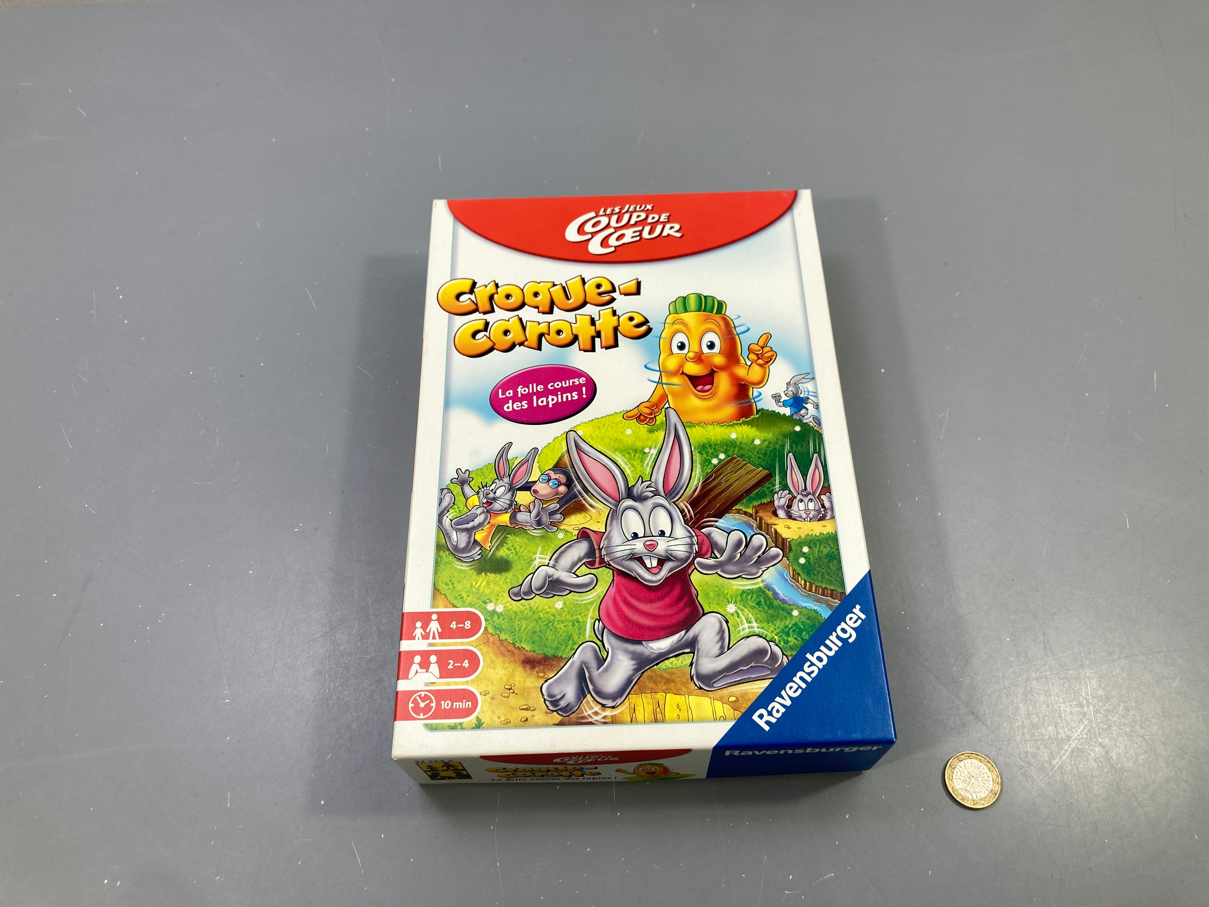 Jeu Croque-Carotte format voyage, Les jeux Coup de Cœur, 4-8 ans, 2-4 joueurs