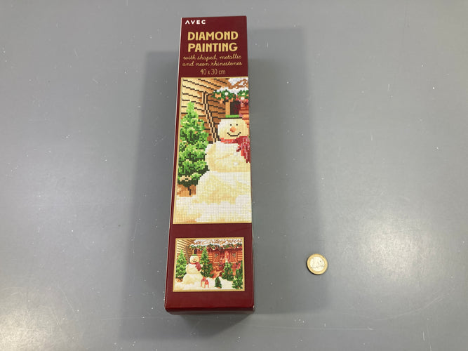 NEUF Diamond Painting bonhomme de neige, Action, moins cher chez Petit Kiwi