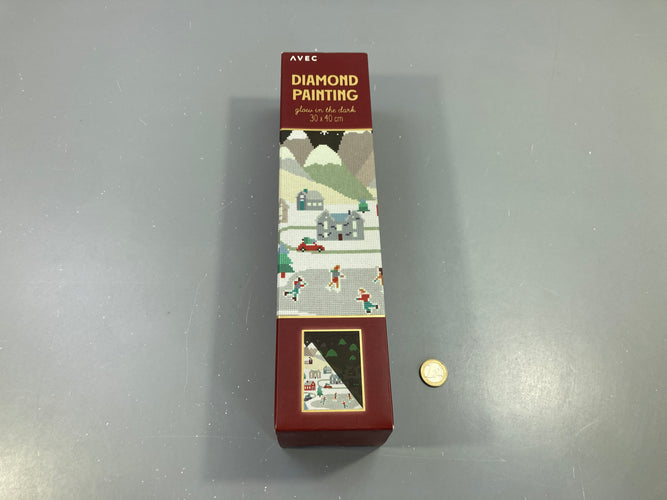 NEUF Diamond Painting phosphorescent patineurs, Action, moins cher chez Petit Kiwi