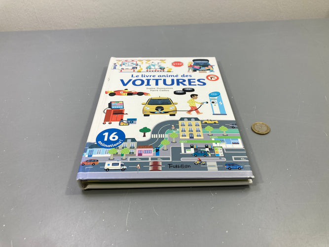 Le livre pop up animé des voitures, 16 animations, Sophie Dussaussois et Pierre Caillou, TouRobeillon, moins cher chez Petit Kiwi
