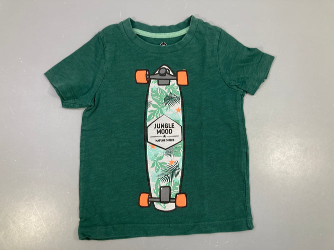 T-shirt m.c vert flammé Skate, moins cher chez Petit Kiwi