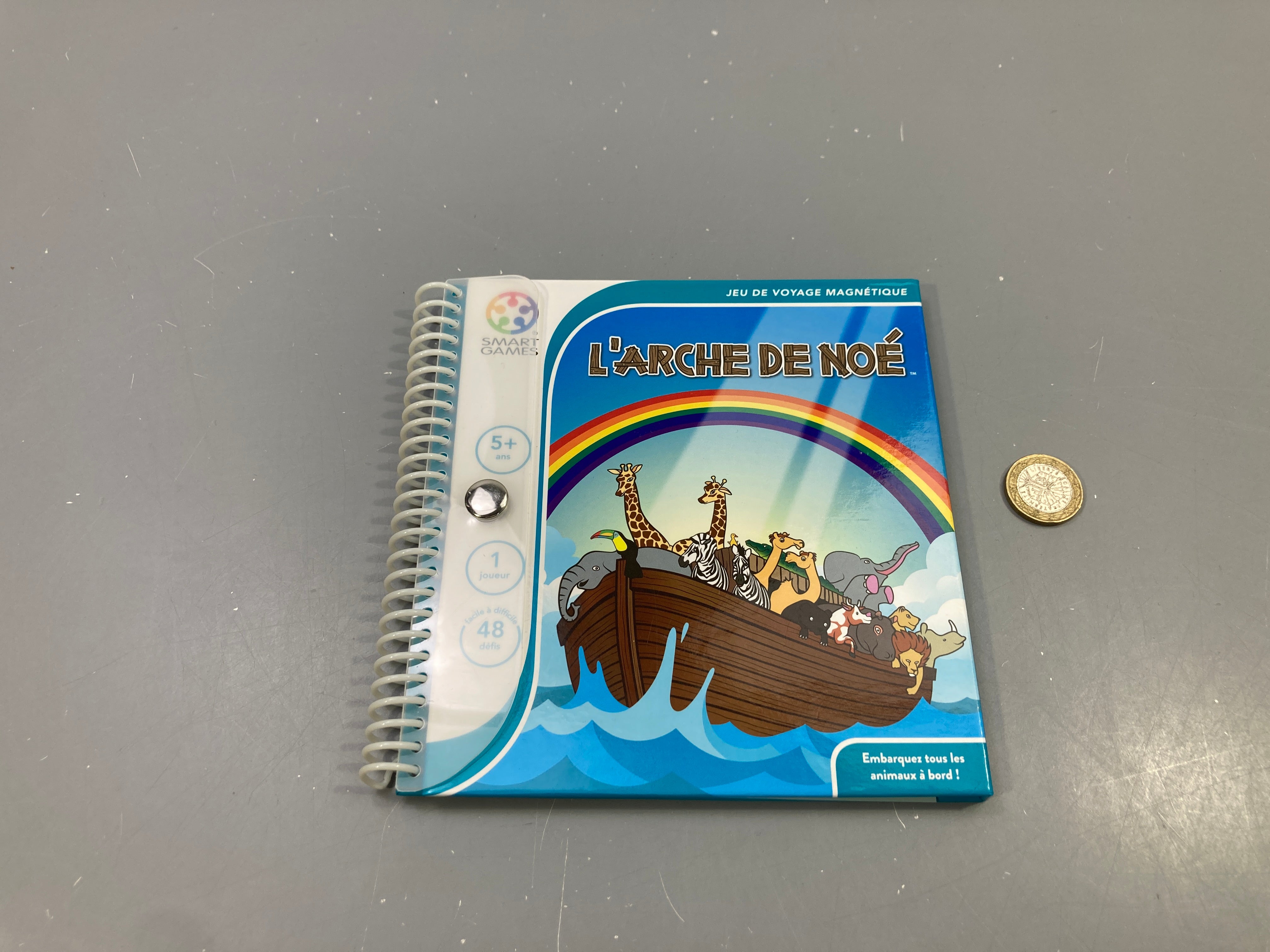 Jeu de voyage magnétique L'Arche de Noé, 48 défis, 5+, 1 joueur, Smart Games