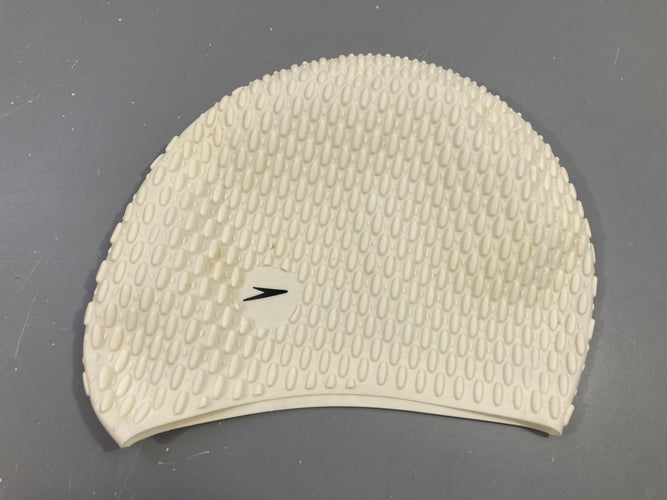 Bonnet de bain blanc texturé Speedo, moins cher chez Petit Kiwi