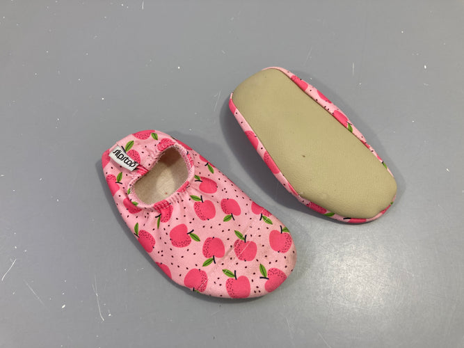 Etat NEUF - Slipstop chaussons rose pommes, moins cher chez Petit Kiwi