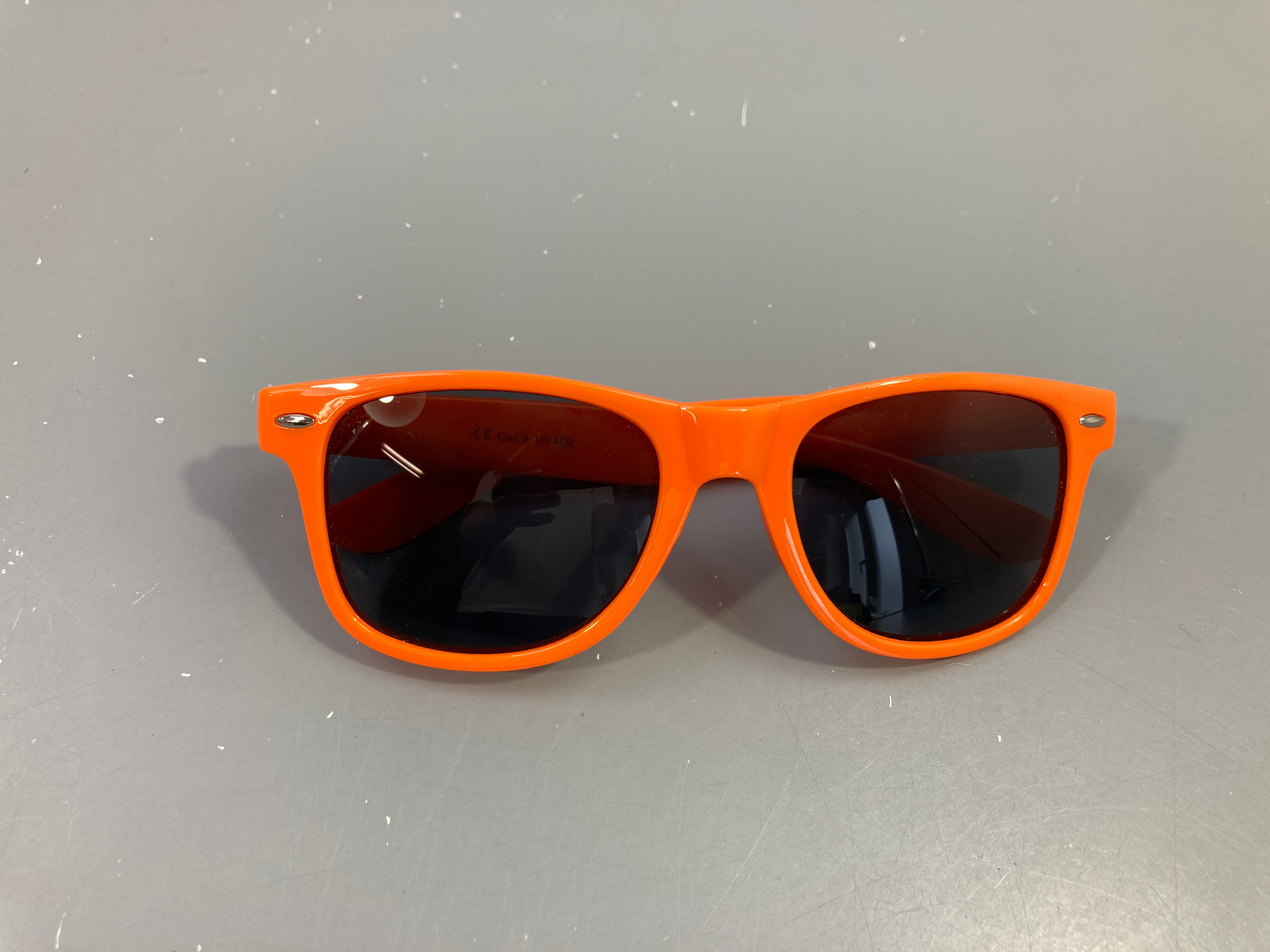 Lunettes de soleil orange, catégorie 3 UV 400
