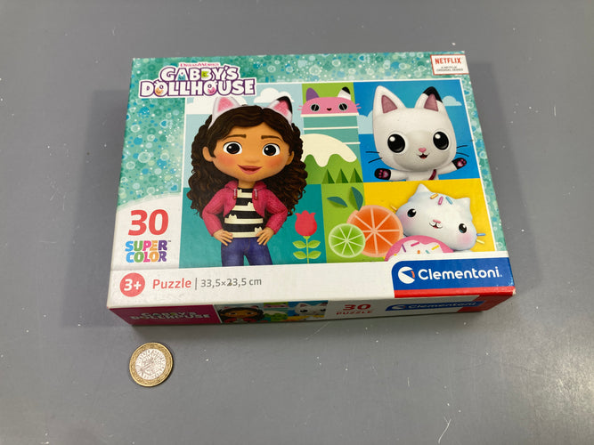 Puzzle Gabby's Dollhouse 30 pcs Super Color, en boîte, moins cher chez Petit Kiwi