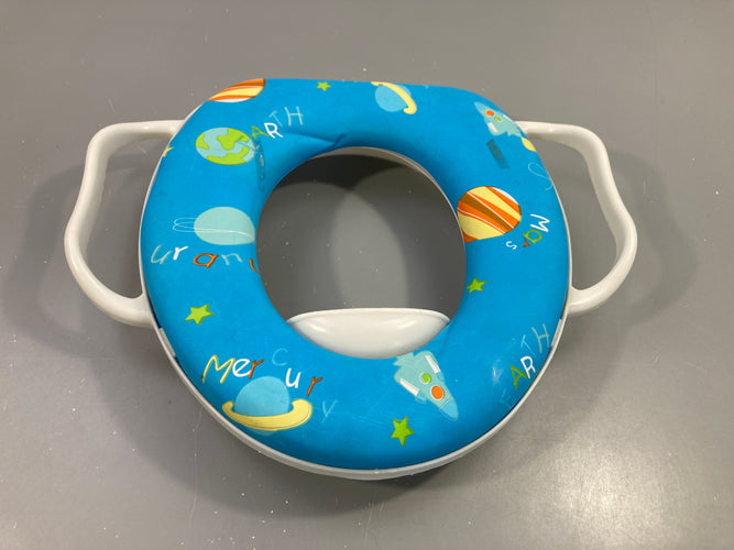 Reducteur de wc confort avec poignées, a servi, moins cher chez Petit Kiwi