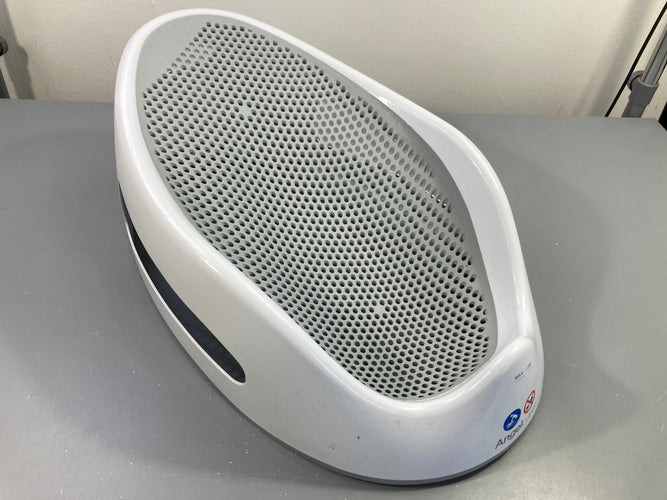 Transat de bain ergonomique blanc/gris AngelCare, moins cher chez Petit Kiwi