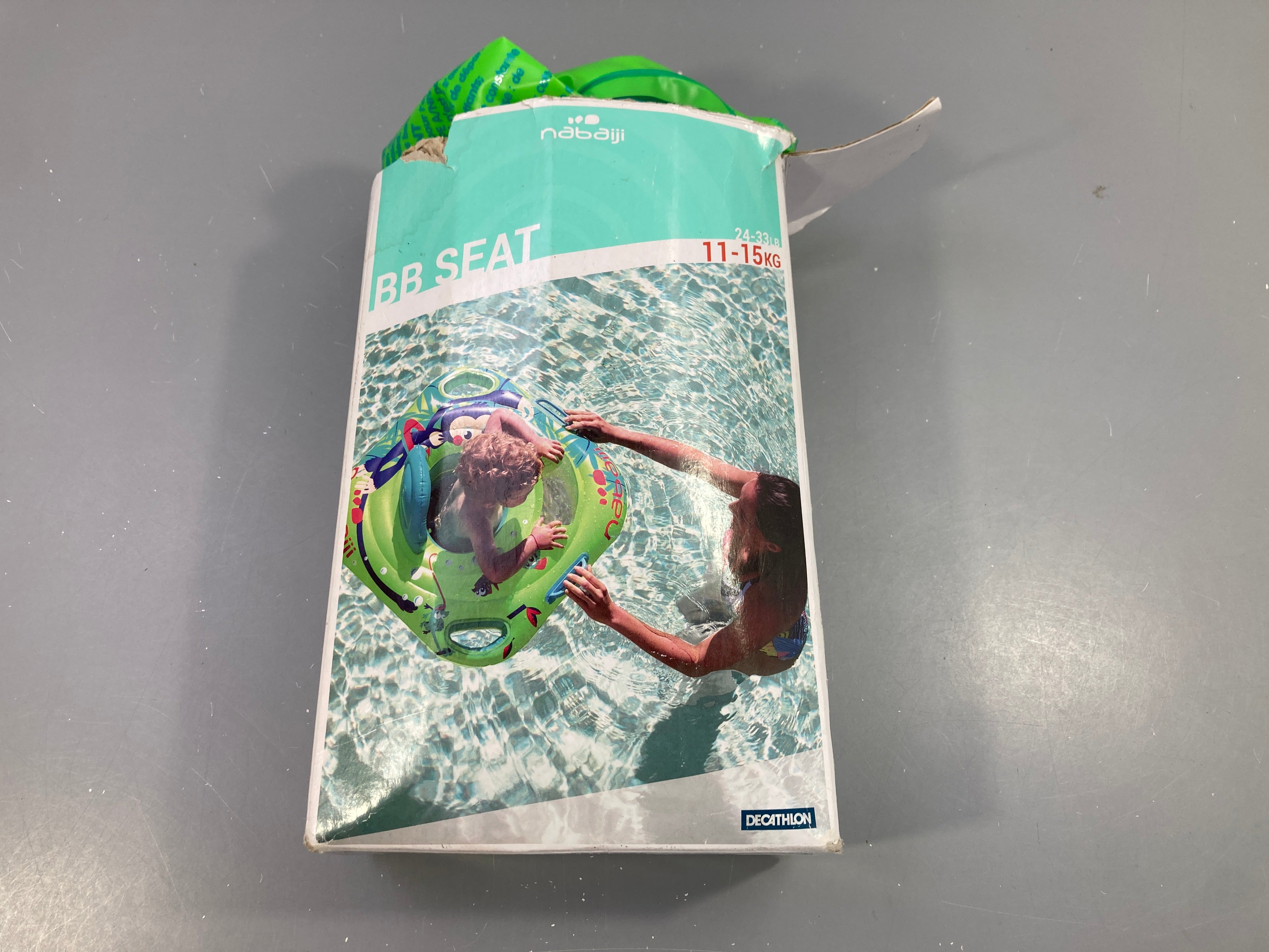 Bouée siège bleue singe Nabaiji 11-15kg