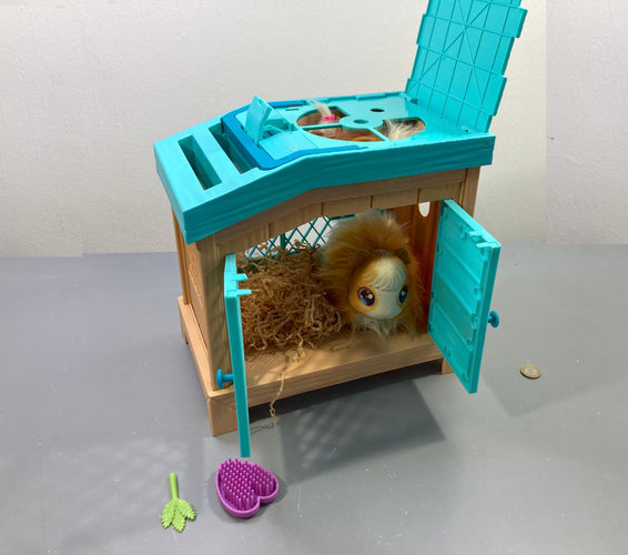 Cochon d'Inde interactif et clapier turquoise, Little Live Pets, moins cher chez Petit Kiwi