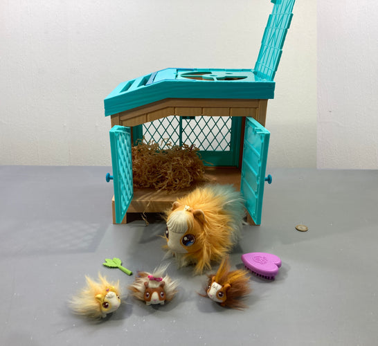 Cochon d'Inde interactif et clapier turquoise, Little Live Pets, moins cher chez Petit Kiwi