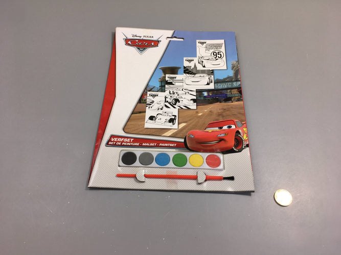 Neuf-Set de peinture Cars, moins cher chez Petit Kiwi