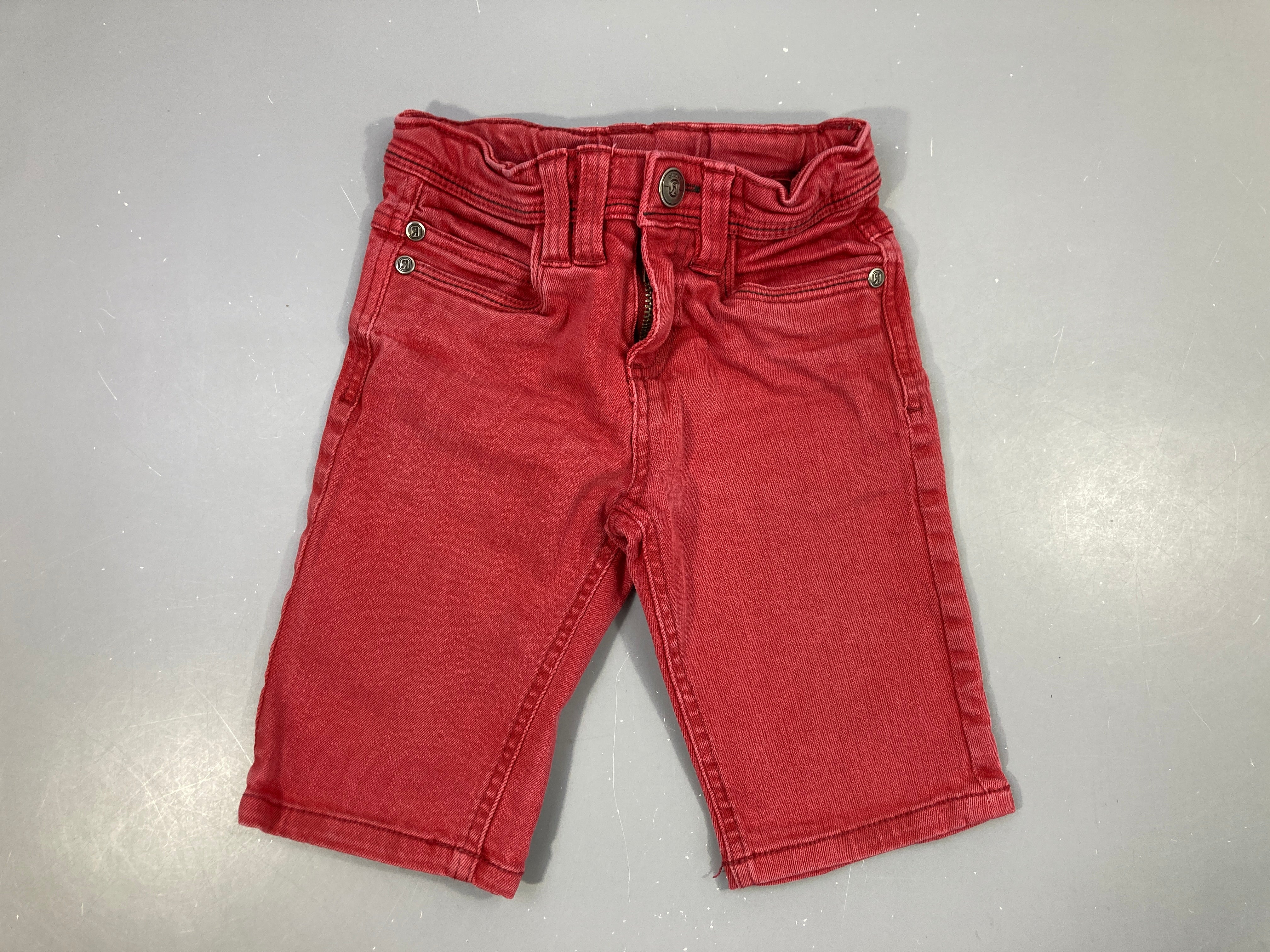 Bermuda denim rouge