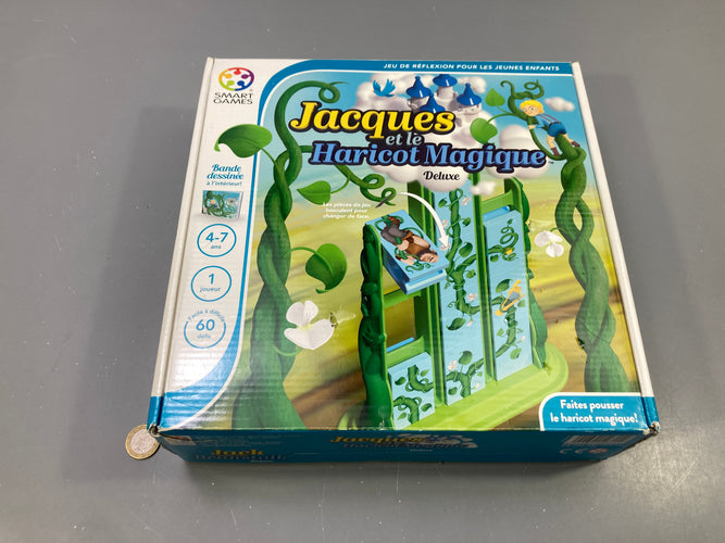 Jeu de réflexion Jacques et le haricot magique Deluxe, 4-7 ans, 1 joueur, 60 défis, Smart Games, moins cher chez Petit Kiwi