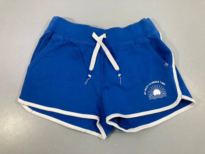 Short molleton bleu soleil, moins cher chez Petit Kiwi