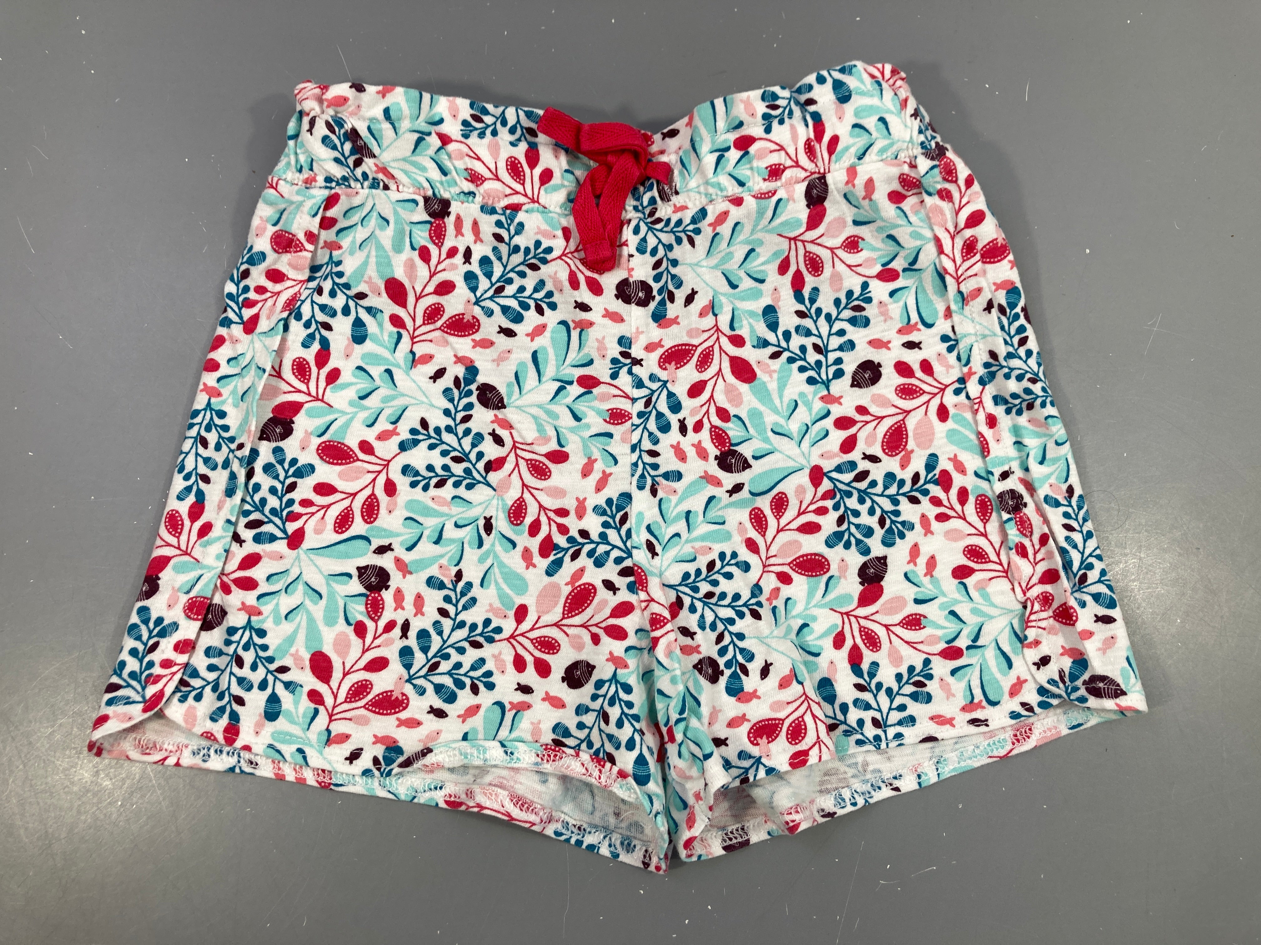 Short jersey blanc poissons