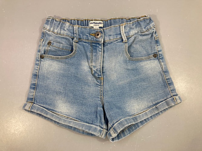 Short denim clair à revers, moins cher chez Petit Kiwi