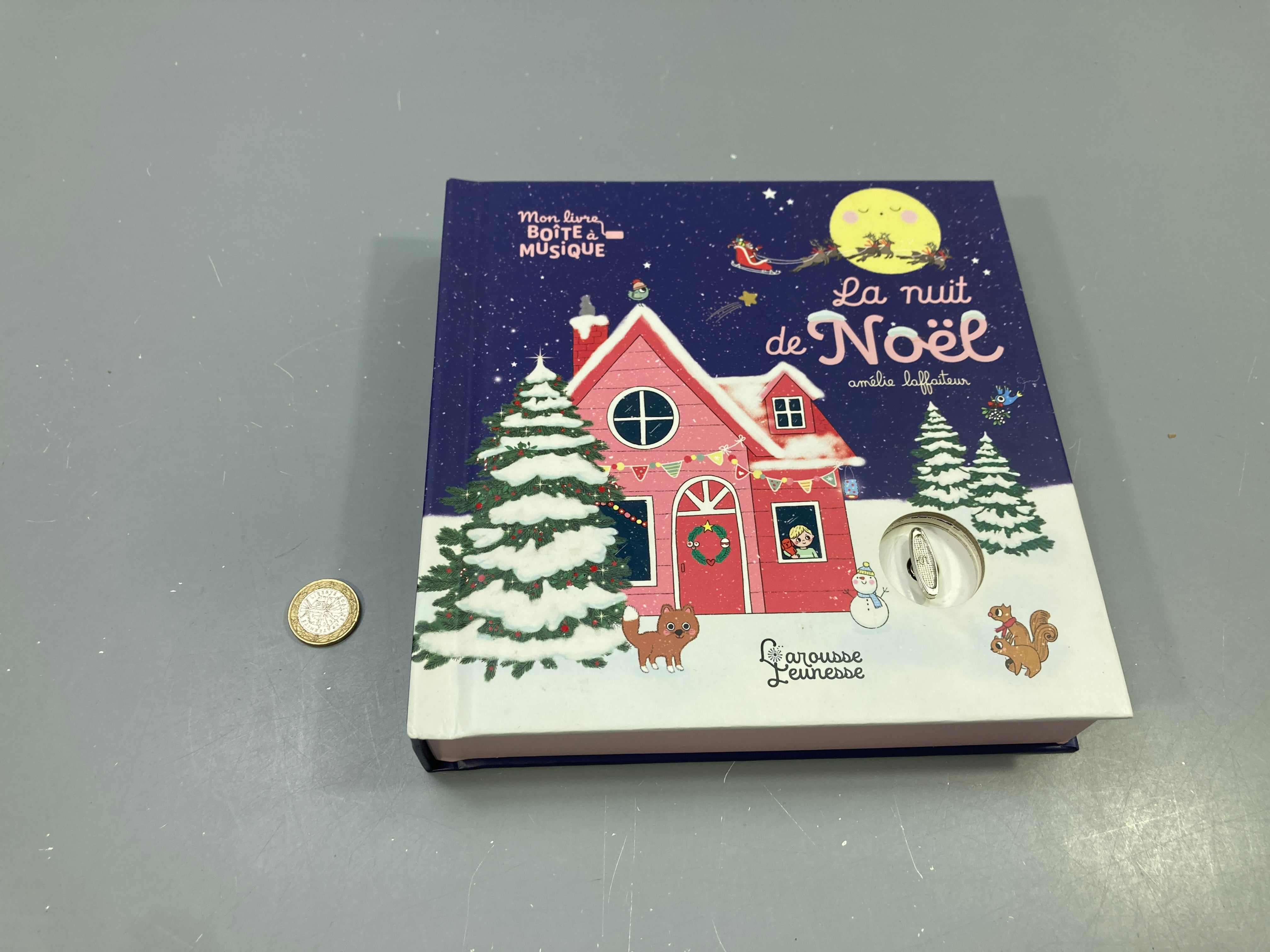 La nuit de Noël, Mon livre boîte à musique à remonter , Amélie Laffaiteur, Larousse Jeunesse Sans pile!