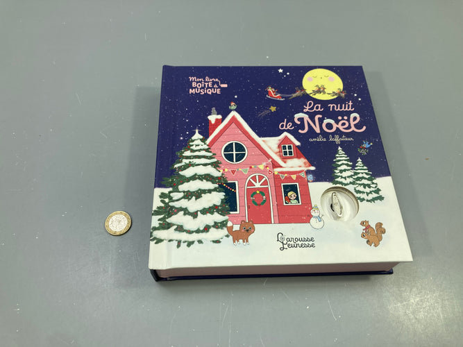 La nuit de Noël, Mon livre boîte à musique à remonter , Amélie Laffaiteur, Larousse Jeunesse Sans pile!, moins cher chez Petit Kiwi
