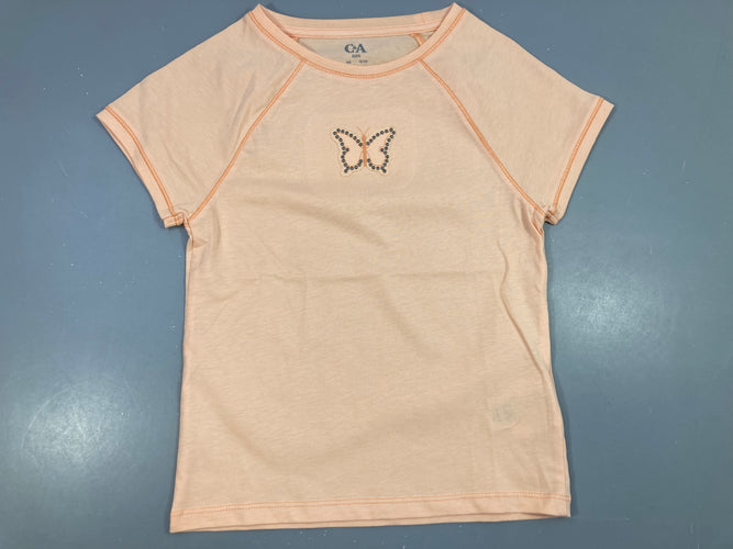 T-shirt m.c orange papillon clous, moins cher chez Petit Kiwi