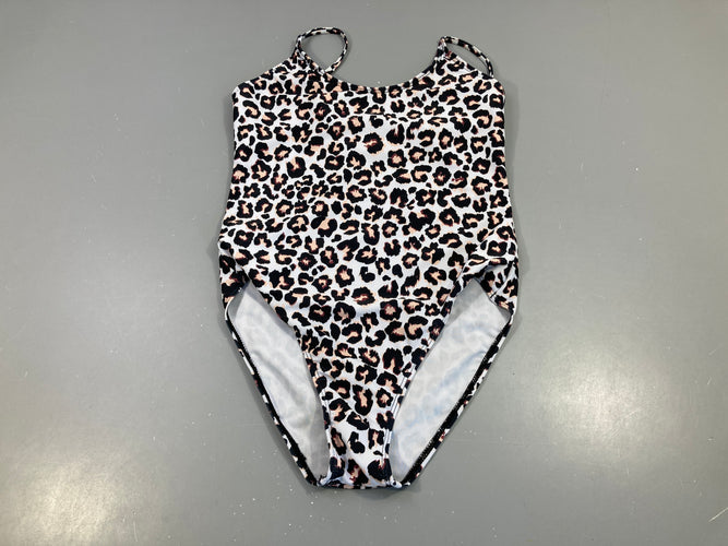 Maillot blanc léopard, moins cher chez Petit Kiwi