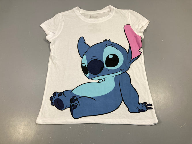 T-shirt m.c blanc Stitch, légèrement bouloché, moins cher chez Petit Kiwi