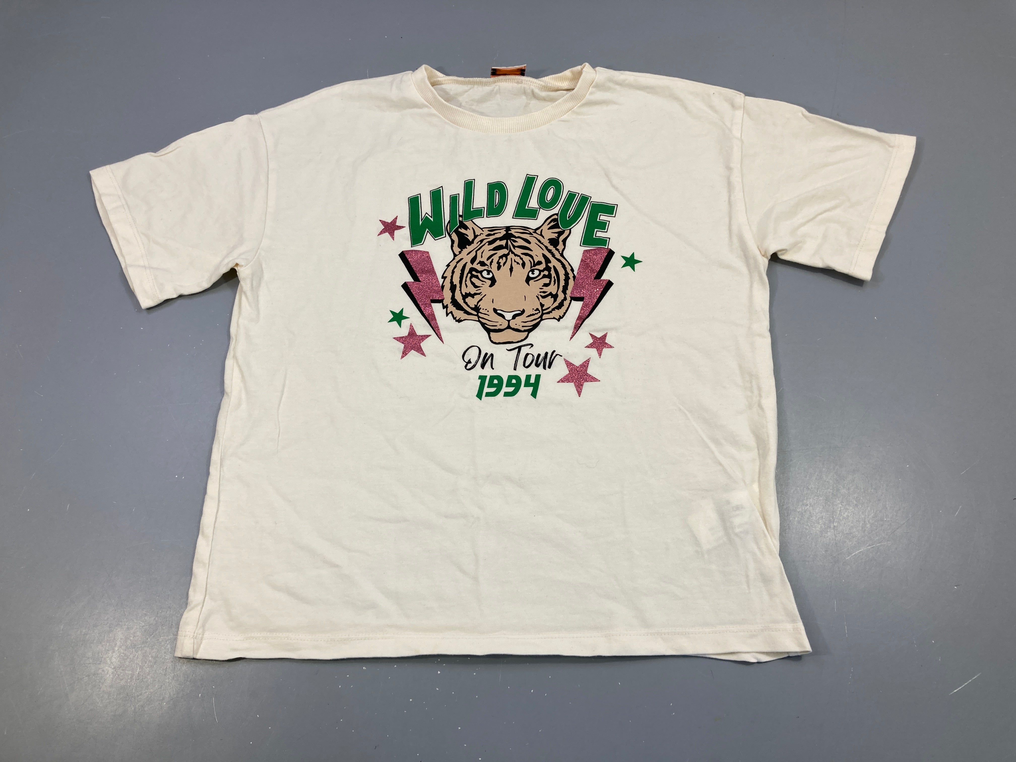 T-shirt m.c écru tigre