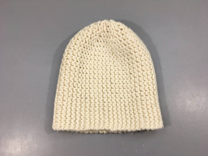 Bonnet mailles blanches, moins cher chez Petit Kiwi