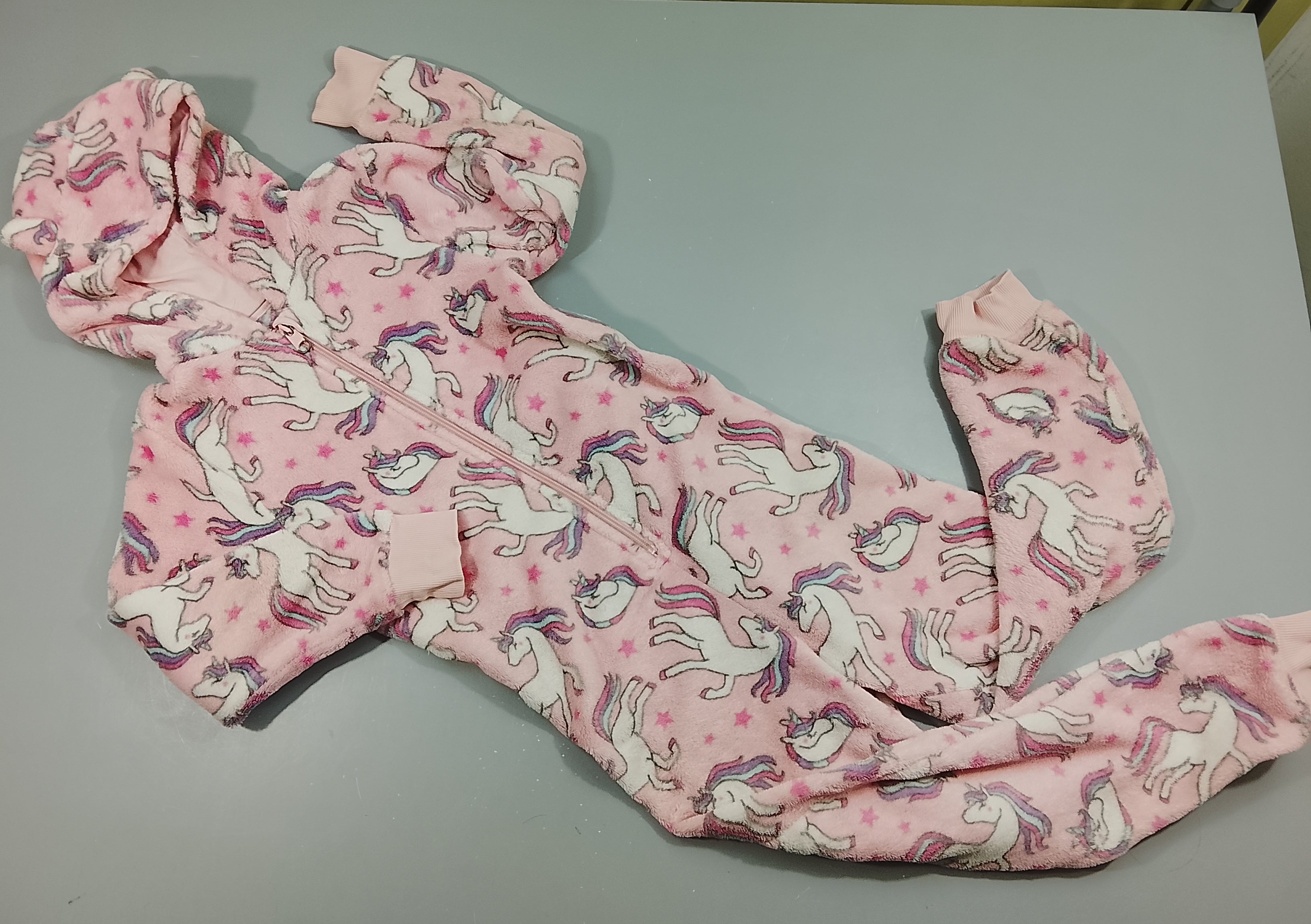 Surpyjama rose clair, licornes