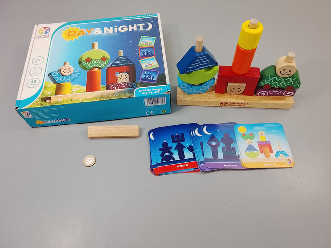Smart Games ,Day & Night, manque la règle du jeu +2, moins cher chez Petit Kiwi