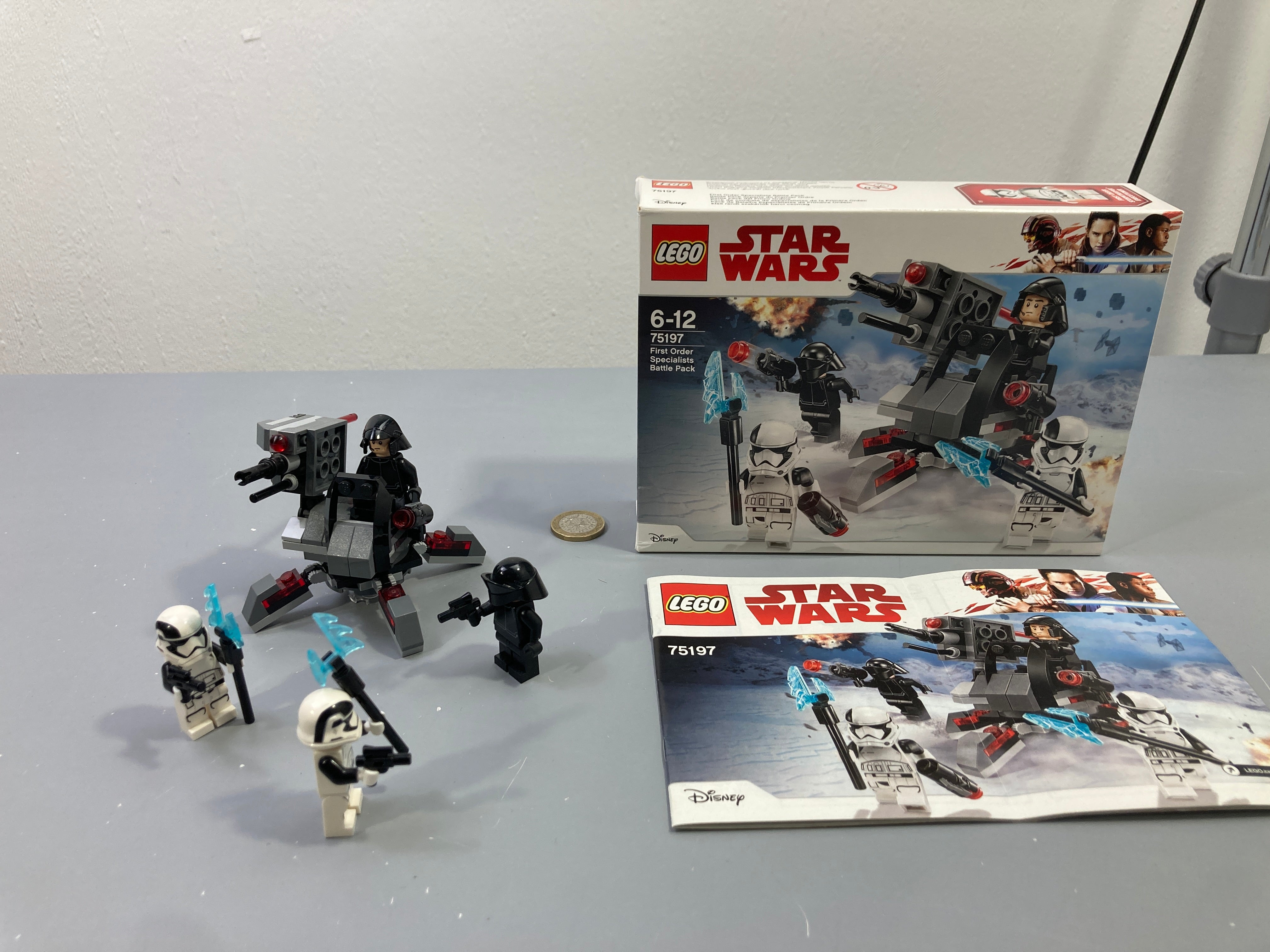 First Order Specialists Battle Pack 75197, 4 figurines, boîte et notice, Star Wars En l'état comme sur la photo