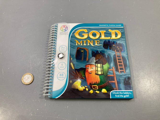 Jeu magnétique Gold Mine, 48 défis, 1 joueur, 7+, Smart Games, moins cher chez Petit Kiwi