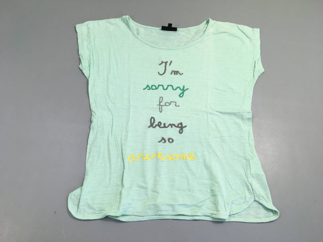 T-shirt m.c menthe flammé I'm sorrayé, moins cher chez Petit Kiwi