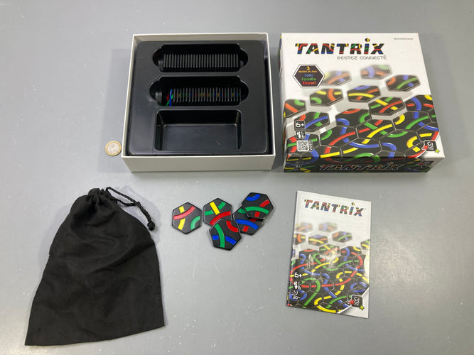 Jeu Tantrix, 3 modes solo famille expert, sac et règles, 6+, Gigamic, moins cher chez Petit Kiwi