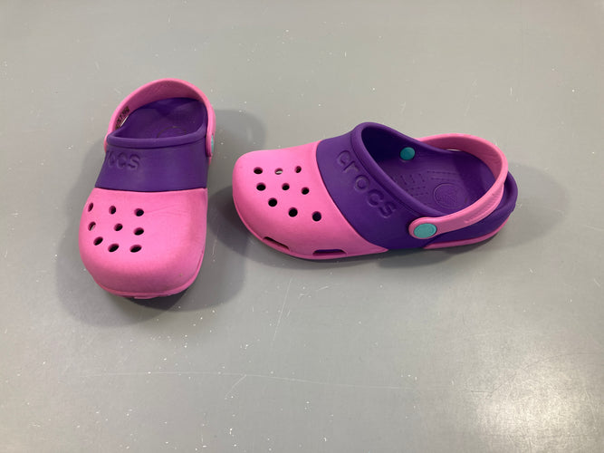 Crocs Electro II Clog Pink, J1, 32-33, moins cher chez Petit Kiwi