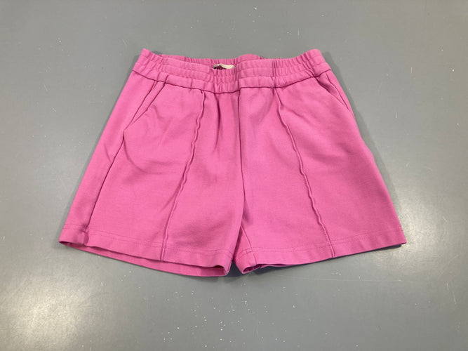 Short molleton rose, légèrement bouloché, moins cher chez Petit Kiwi