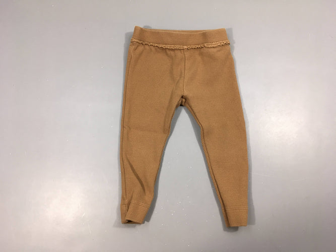 Pantalon molleton texturé brun, moins cher chez Petit Kiwi
