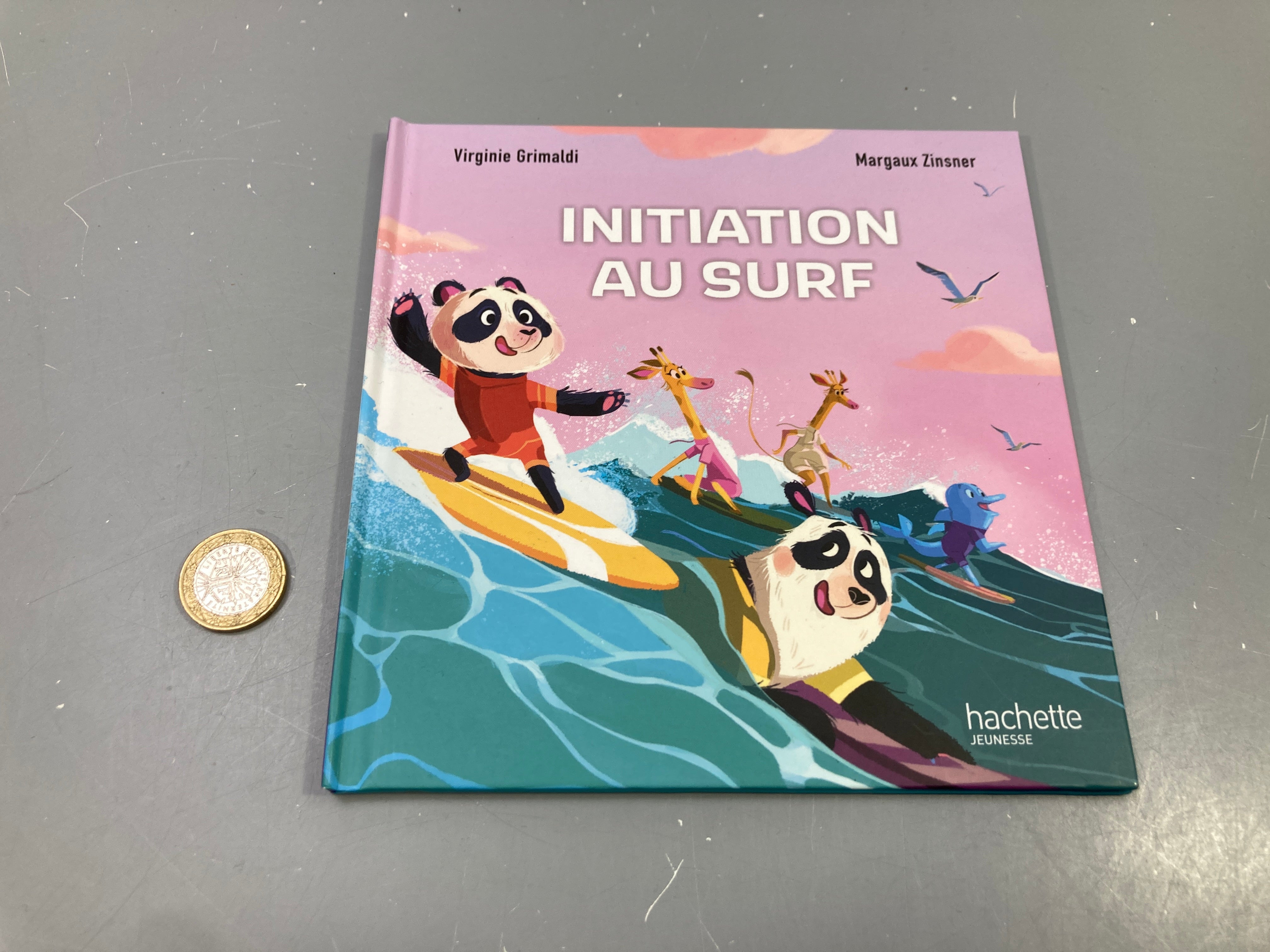 Livre Initiation au surf, V. Grimaldi et M. Zinsner, Hachette jeunesse