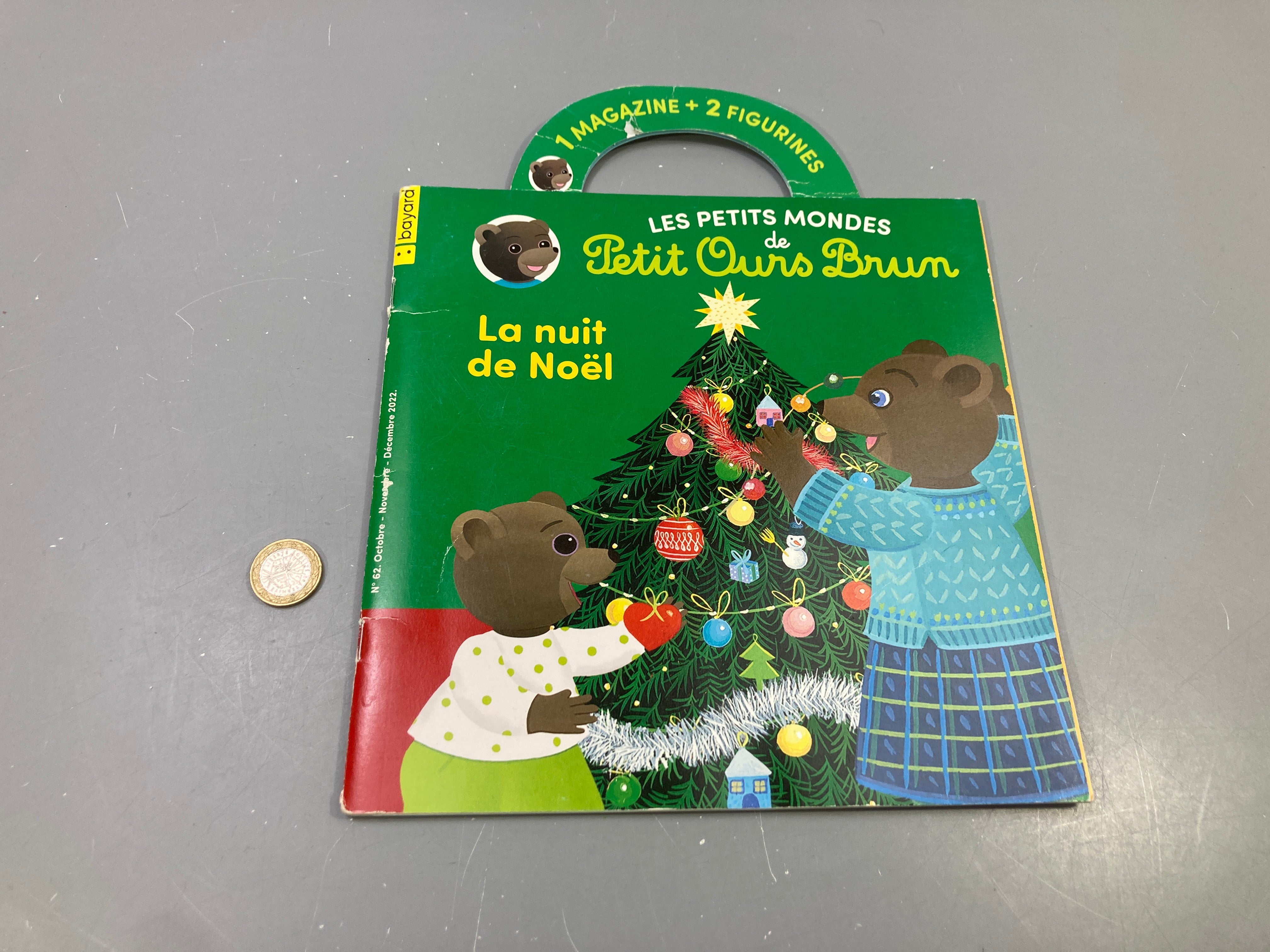 Magazine Les petits mondes de Petit Ours Brun n°62, La nuit de Noël, Bayard