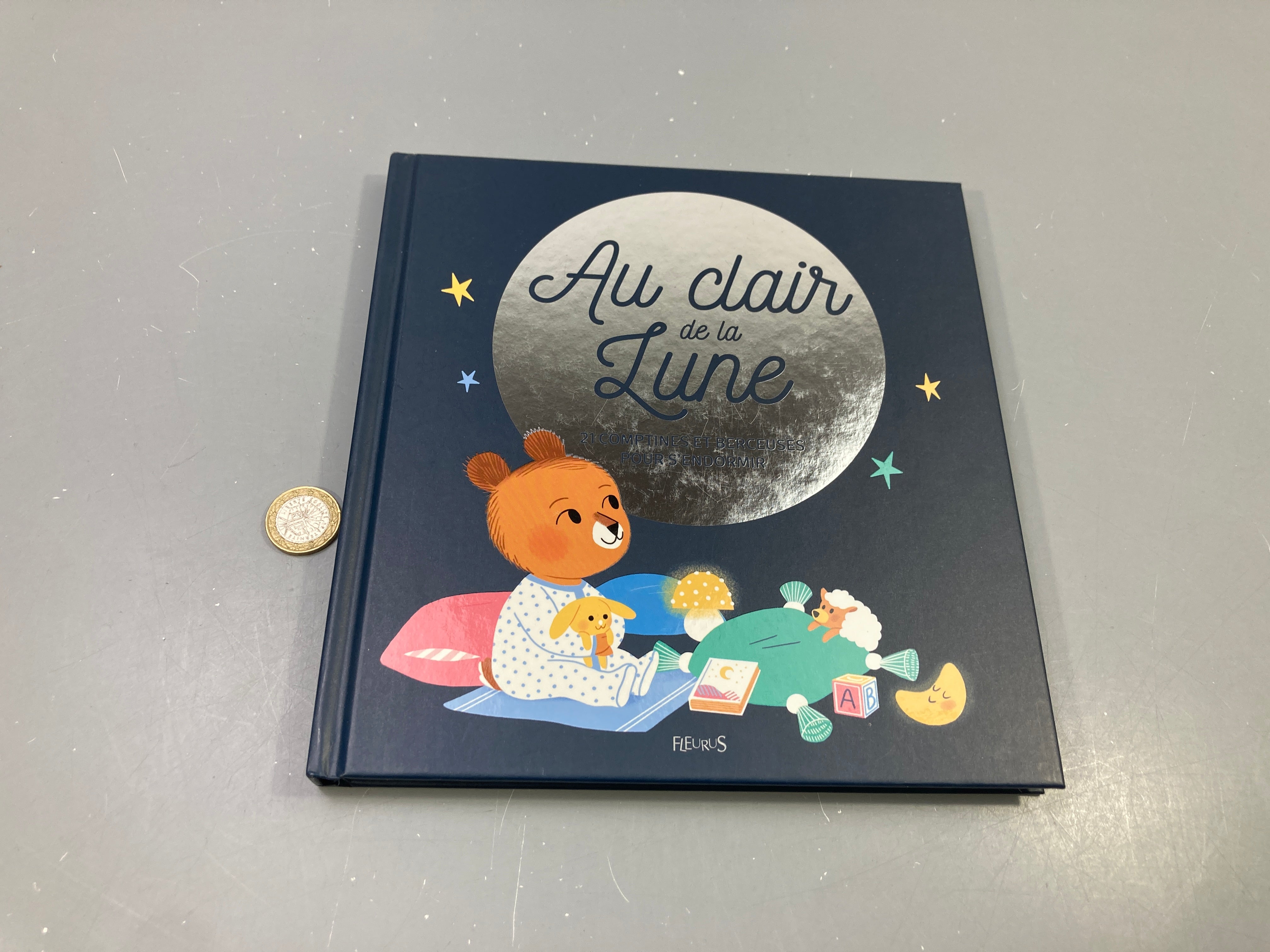 Livre Au clair de la Lune, 21 comptines et berceuses pour s'endormir, Fleurus