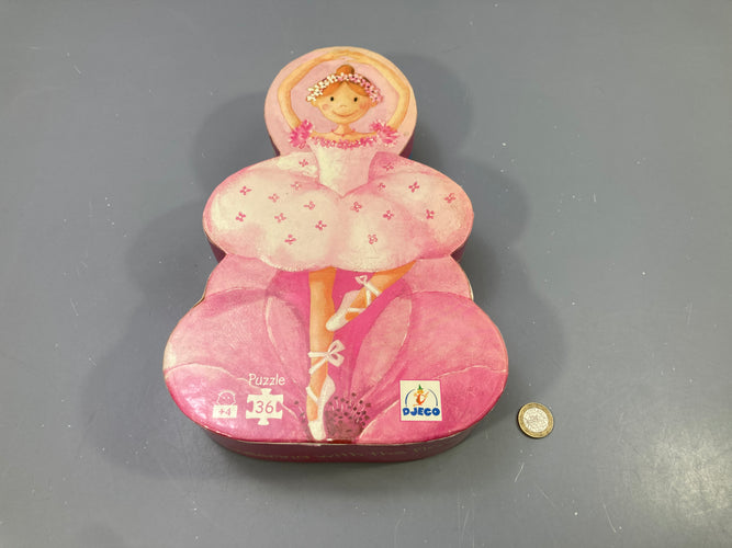 Puzzle silhouette ballerine à la fleur, 36 pcs, 4+, moins cher chez Petit Kiwi