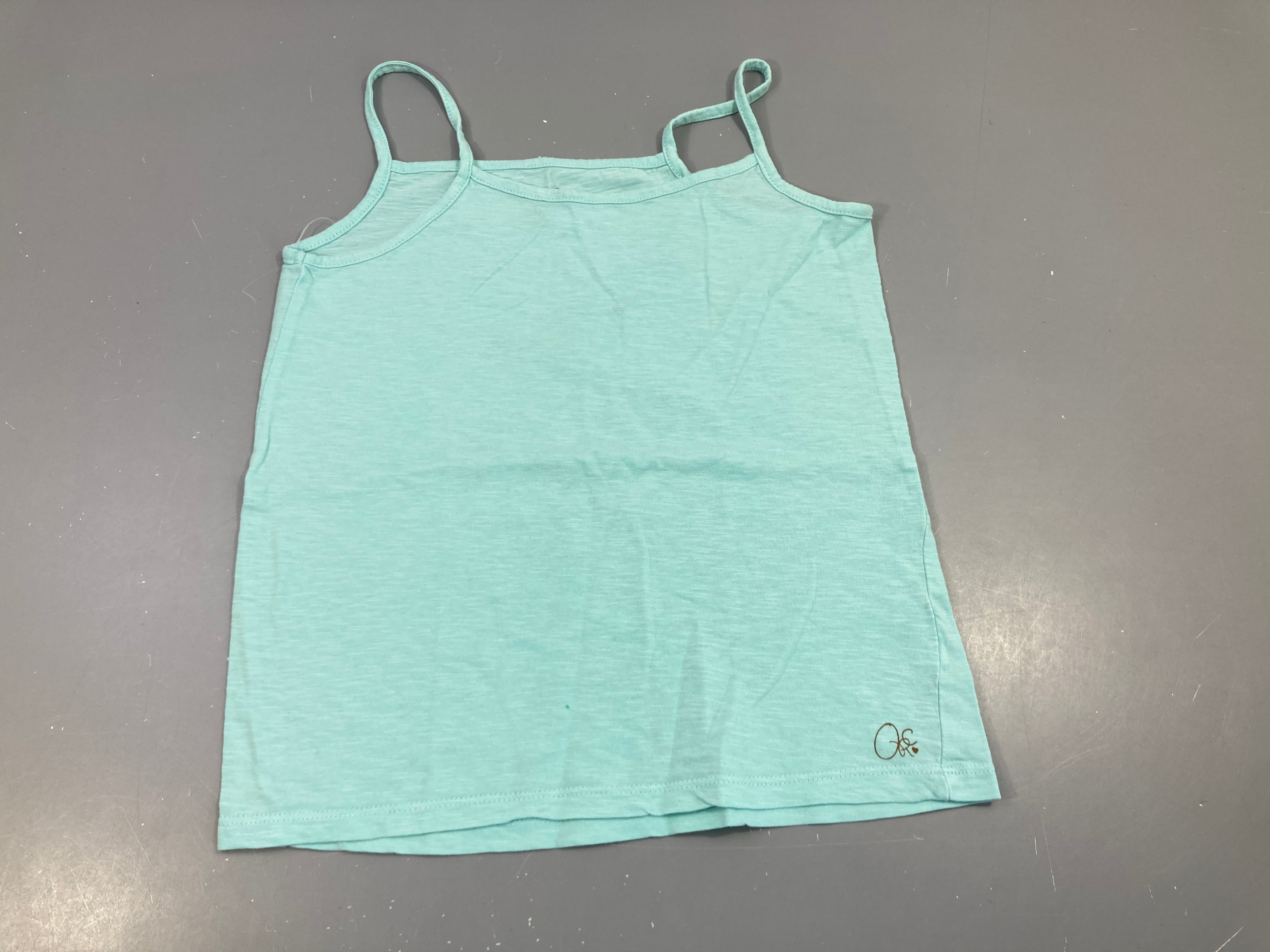 Top bleu flammé