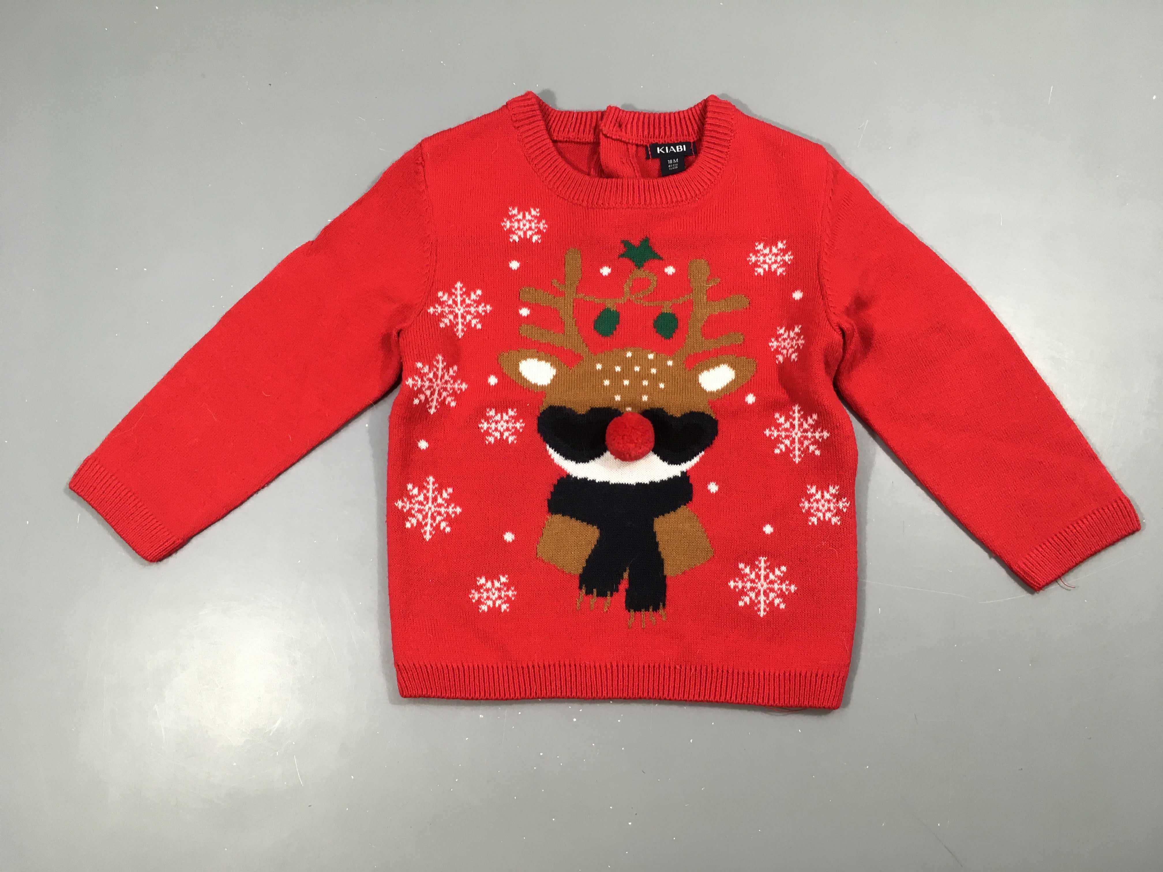 Pull rouge Noël