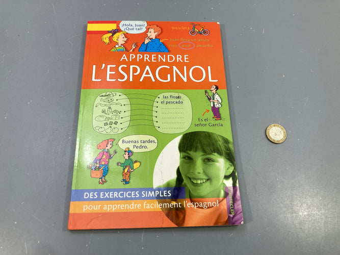 Livre Apprendre l'espagnol, exercices simples, Chantaille et chevilles élastiquesler, moins cher chez Petit Kiwi