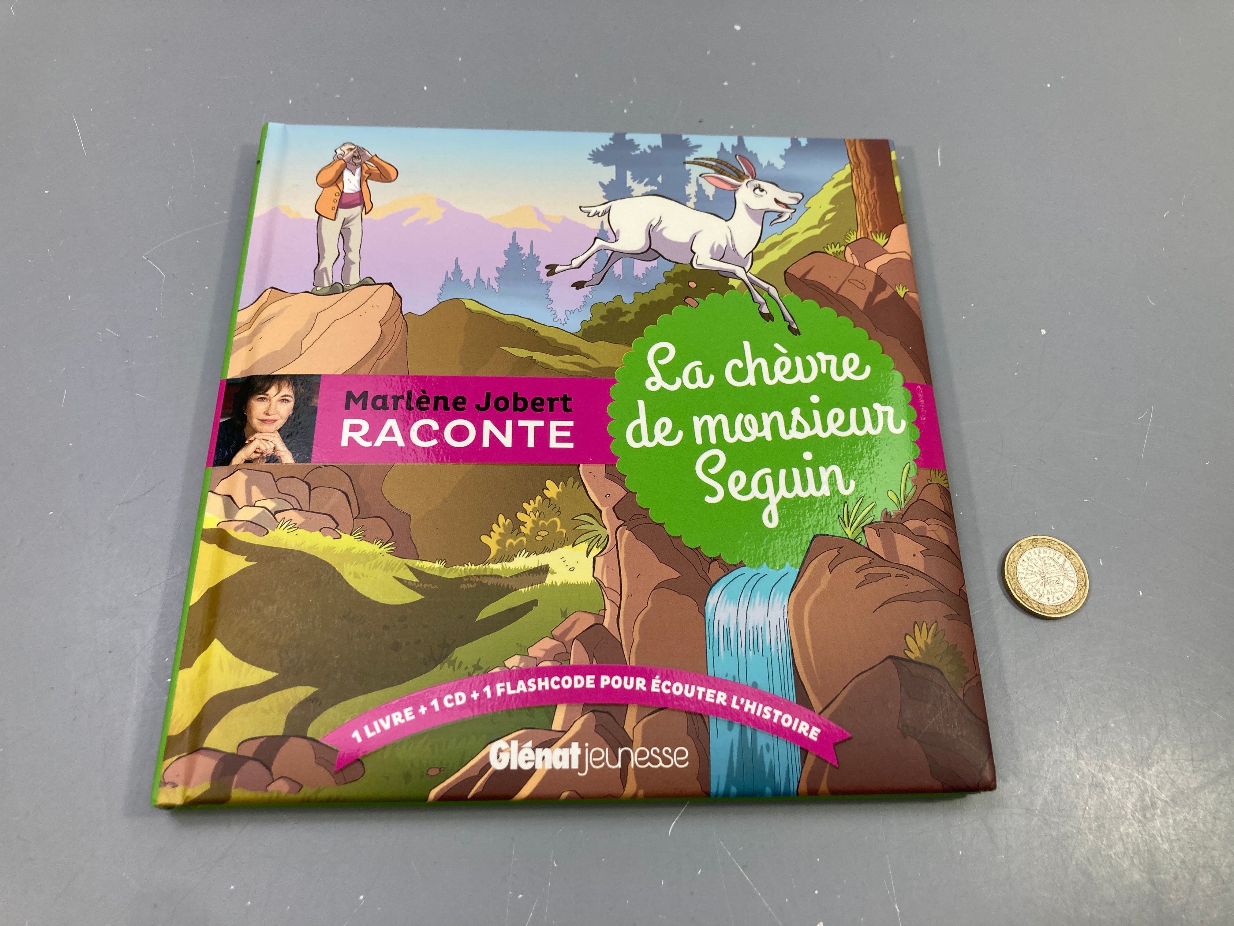 Livre CD Marlène Jobert raconte La chèvre de monsieur Seguin, Glénat jeunesse