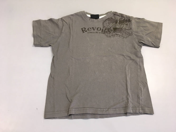 T-shirt m.c gris foncé revolts (taille petit), moins cher chez Petit Kiwi