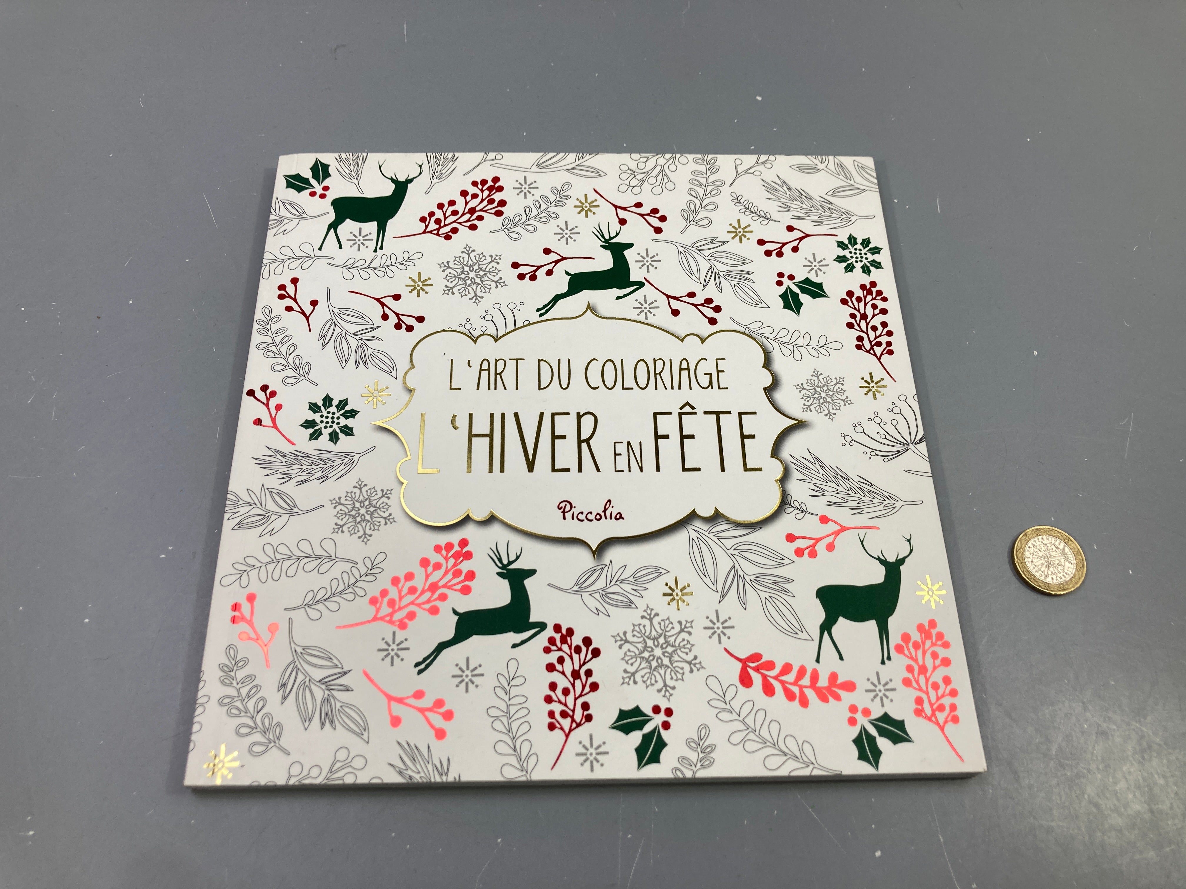 Livre de coloriage L'art du coloriage, L'hiver en fête, Piccolia