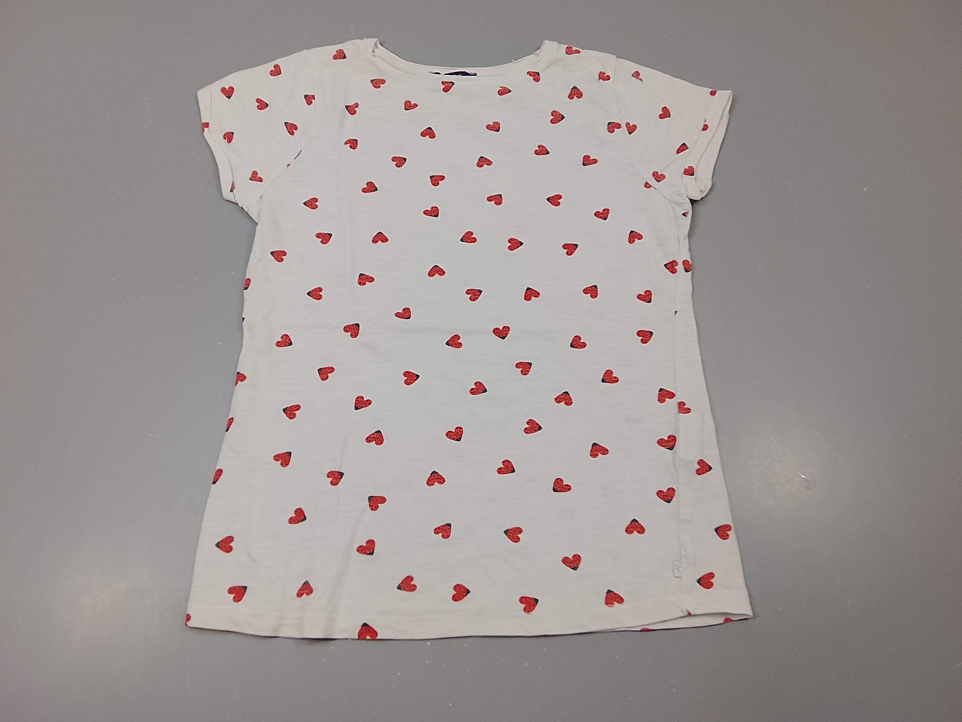 T-shirt m.c blanc coccinelles coeurs