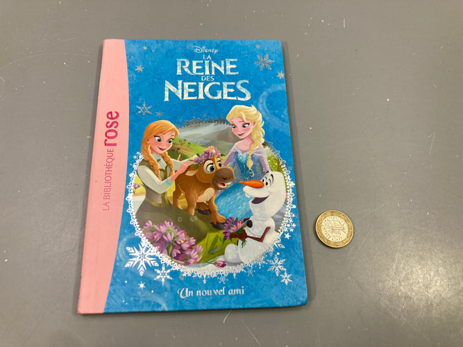 Livre La Reine des Neiges, Un nouvel ami, Bibliothèque rose, moins cher chez Petit Kiwi