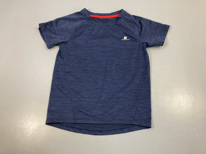 T-shirt m.c de sport bleu marine Domyos, moins cher chez Petit Kiwi